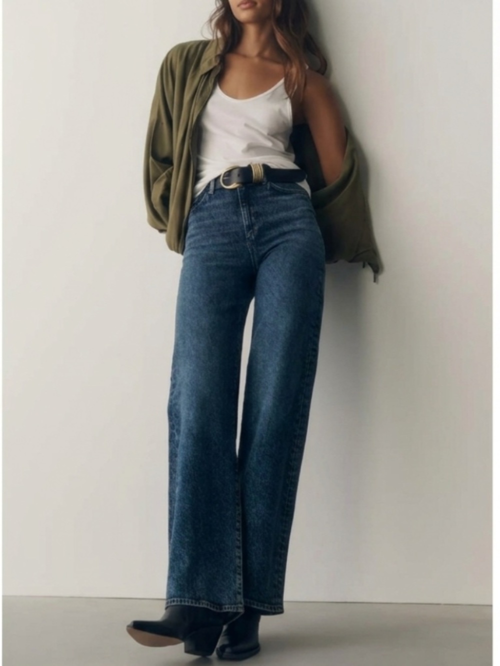 Joe's Jeans Mia High Rise Petite Wide Leg Jeans Denim in Kindness Size 29